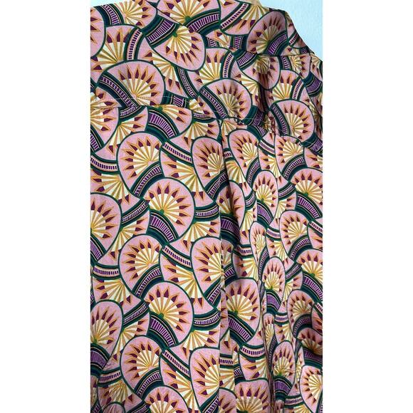 EVA‎ FRANCO BY ANTHROPOLOGIE  EDELINE ABSTRACT SHIRTDRESS SIZE 4 - Picture 9 of 11